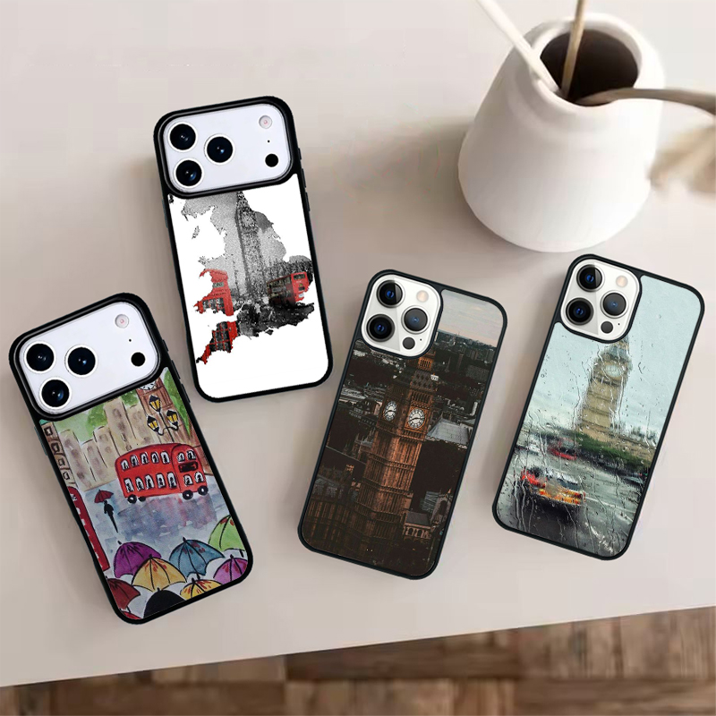 Phone Cases London - Silikonowe etui na telefon London Red